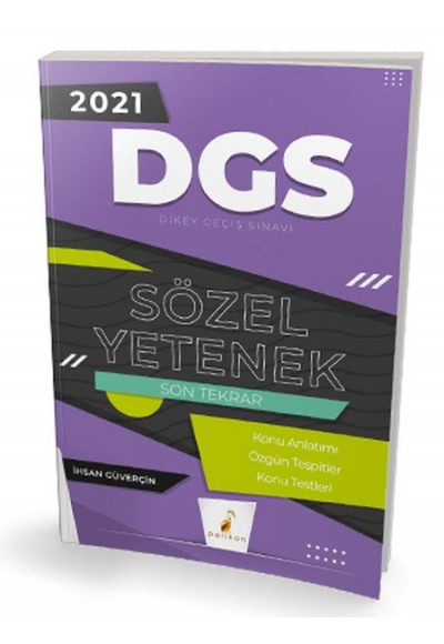 Pelikan 2021 DGS Sözel Yetenek Son Tekrar Konu Anlatımı